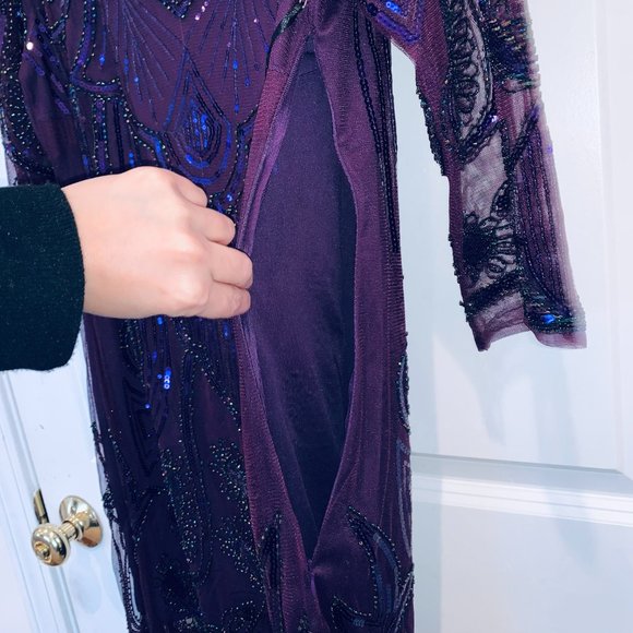 💃 Unique Vintage Sequin Margaux Fringe Dress NWT 🎉HOST PICK✨ - Picture 8 of 16